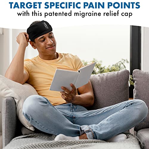 Headache Hat Halo, Migraine And Headache Relief Hat Wrap, Wearable Ice Pack Headband, Soft And Flexible Cold Compress For Tension, Pain, Long Lasting Cold Ice Therapy (One Size) #TOP5