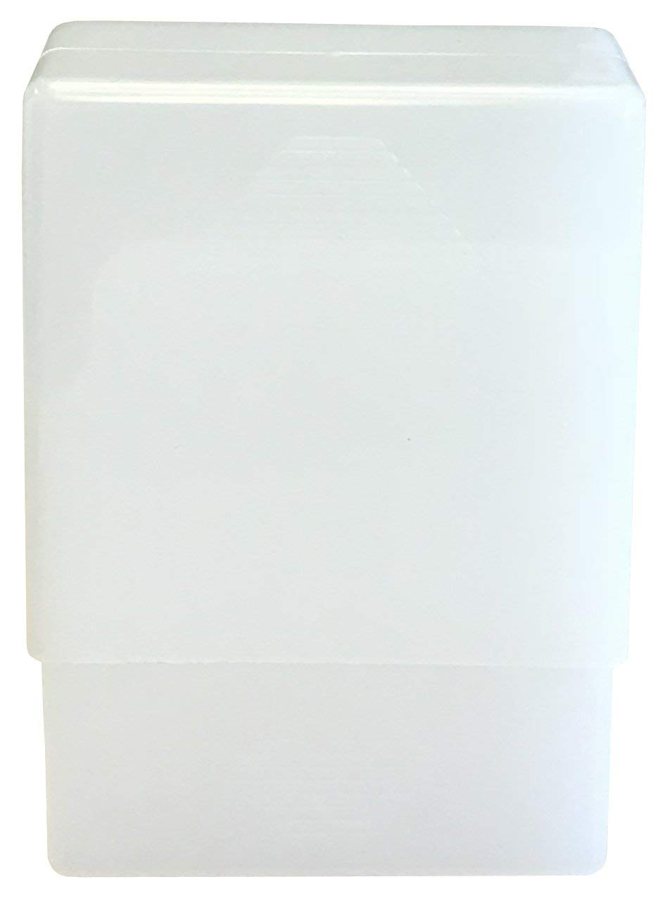 12 Pack White Crush-Proof Plastic 2 Piece Cigarette Case for King & 100s - 3203