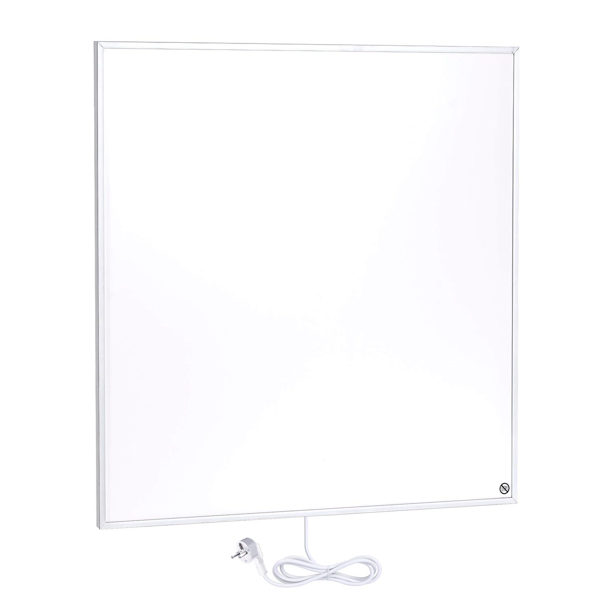 Elektryczny panel promienny WarmlyYours, biały, moc 400 W, 60 cm x 60cm, montaż ścienny, aluminium, ciepło na podczerwień