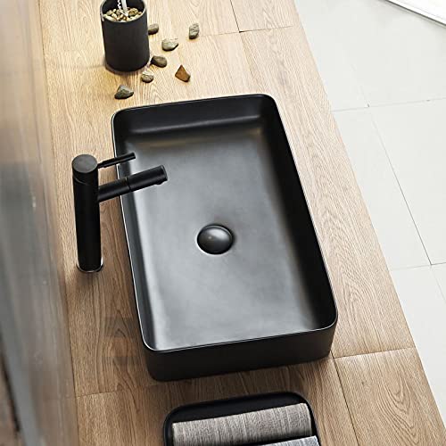 Rea Lavabo Da Appoggio Denis Nero Mat Lavabo Bagno 610 X 350 X 110 Mm In Ceramica (Nero Opaco) - 4