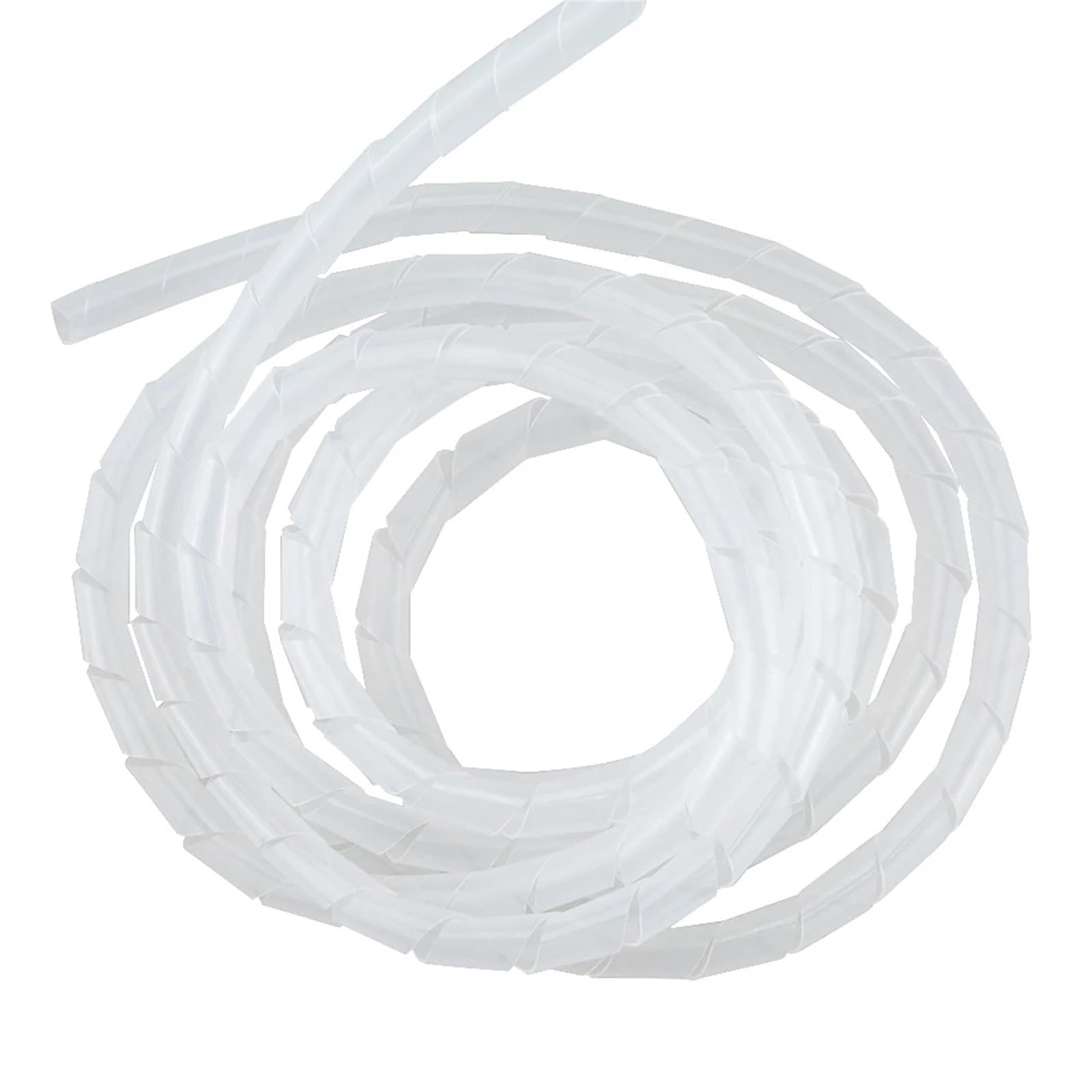 Tubo enrollador de Cables, Manguito Flexible for gestión de Cables en Espiral, 2 Metros(White)