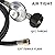 Roastove 5 Feet Propane Regulator and Hose,Universal Grill Regulator Replacement Parts, QCC1 Hose and Regulator for Most LP Gas Grill, Heater and Fire Pit Table,3/8" Female Flare Nut