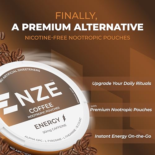 NZE Caffeine Nootropic Pouches