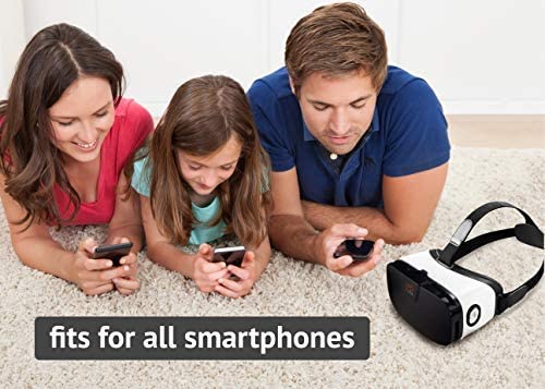 Vr Headset - Virtual Reality Goggles By Vr Wear 3D Vr Glasses For Iphone 6/7/8/Plus/X & S6/S7/S8/S9/Plus/Note And Other Android Smartphones With 4.5-6.5" Screens + 2 Stickers #TOP4