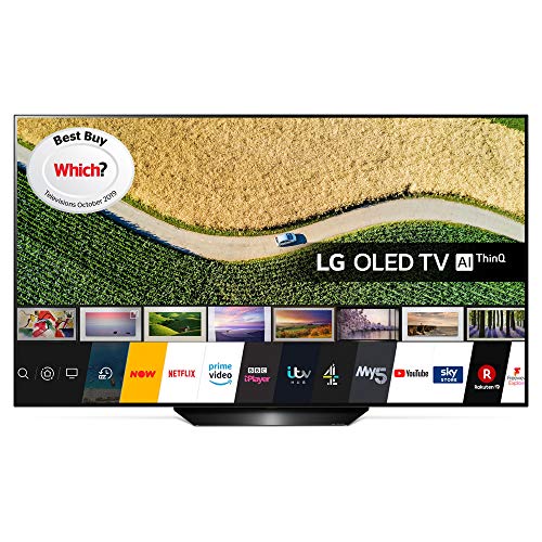LG Electronics OLED55B9PLA 55-Inch UHD 4K HDR Smart OLED TV with Freeview Play - Black