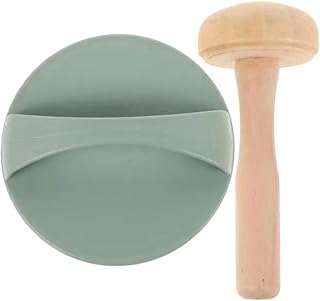 Printmaking Tool Set: Wooden Mushroom Roller & Carving Board for Letterpress, Woodblock, Copperplate Printing
