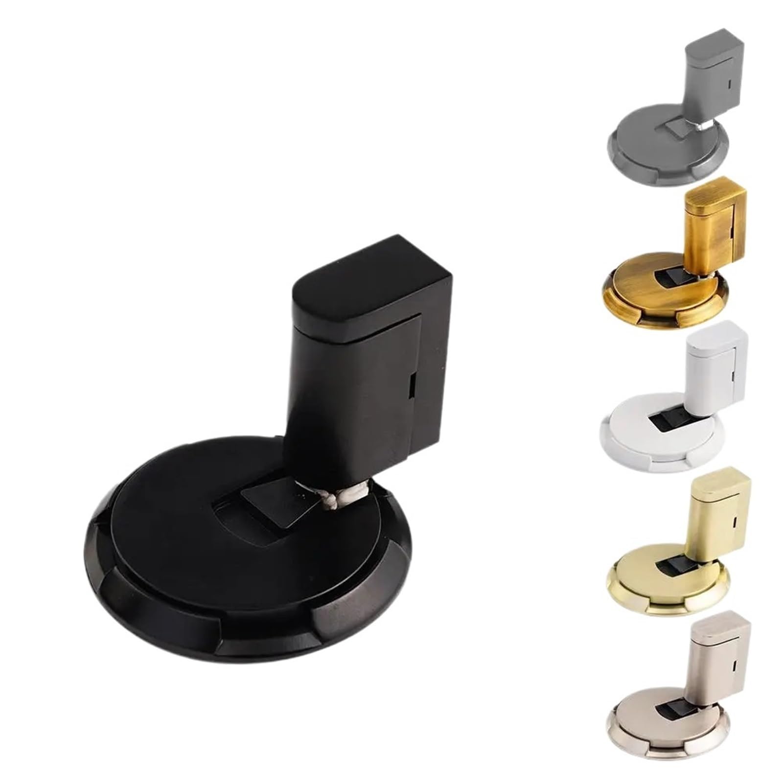 Kdhcvkz A 1Pcs Lloy Heavy Duty Magnetic Door Stopper Mechanical Non-Punch Door Holder Hardware Furniture