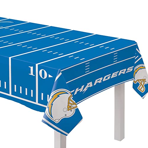 LA Chargers All Over Print Plastic Table Cover - 54" x 96" (1 Pc....