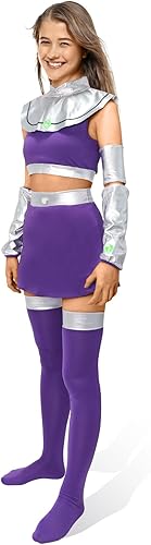 Miniatura 2 de Disfraz de fuego de estrellas para niña delgadamujer, disfraz de Koriandr, traje de coslaysuperhéroe sexy Rven vestido para mujer