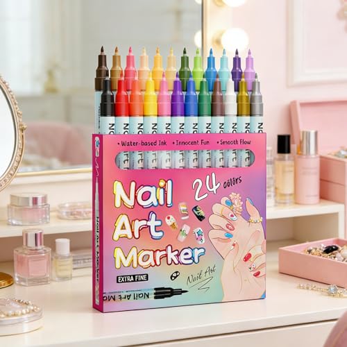 Stylo nail art imperméable feutre manucure séchage rapide - 3