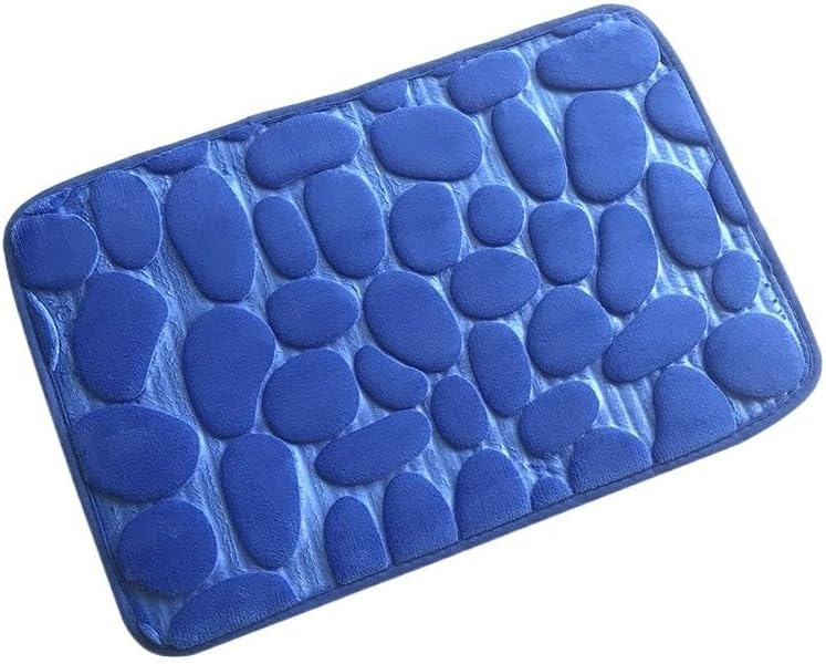 Alfombra de Baño con Relieve De Adoquines, Felpudo Antideslizante, Para Lavabo De Bañera, Suelo Lateral, Almohadilla De Espuma Viscoelástica, Para
