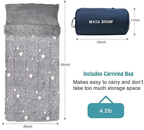Kids Sleeping Bags, Glow-in-The-Dark Sleeping Bags and Kids nap mats, 63" x 29" Soft and Comfortable Sleeping Bags for Kids Girls Boys Daycare, naps and sleepovers. - Image 6