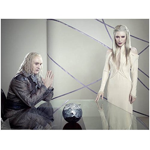 Jaime Murray as Stahma Tarr and Tony Curran as Datak Tarr in Defiance Near Glass Table 8 x 10 inch photo