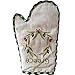BJTYHT Resistente al Calor Guantes Guantes Anti escaldado Bordado Antideslizante y Aislamiento de algodón Horno de cocción a Alta Temperatura Guantes Antihumedad (Color : White, Size : L)