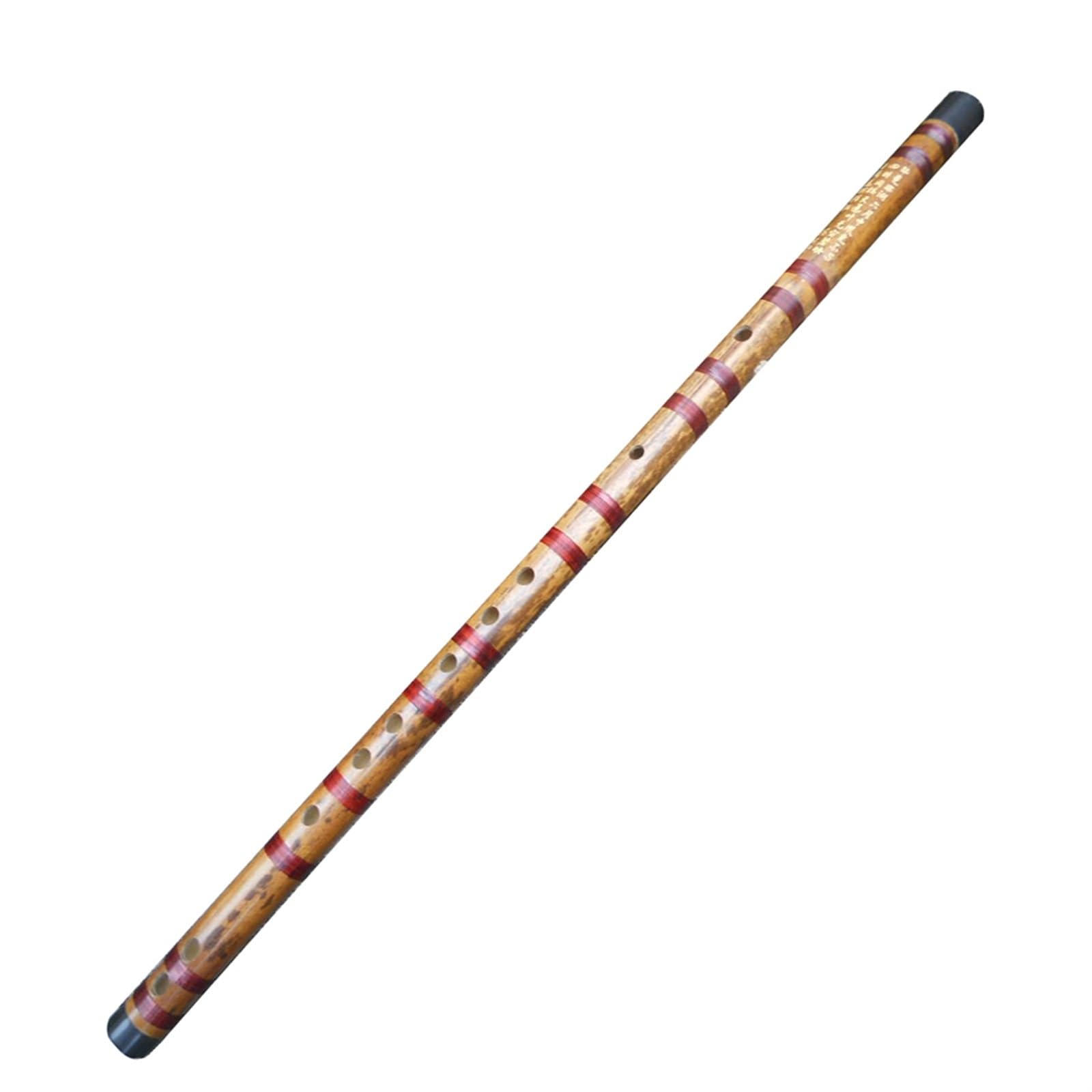 Flauta de bambú con tapones de cobre que no rayan, hecha a mano, sección horizontal de flauta en C