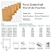 Evergreen Goods Bolsas de papel de estraza reutilizables, forradas con cremallera, con...