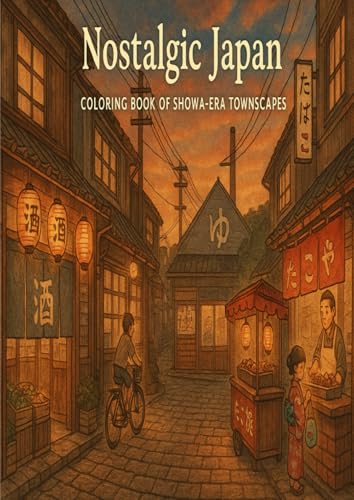 Japanese Nostalgia (Showa Townscapes Coloring Book)