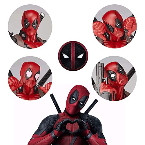 Smilesky D-Eadpool Action Figure,Removable And Replaceable Face,Collectible Deadp00L Statue Action Figures Anime Toy Desktop Decoration Ornaments Gift #TOP2