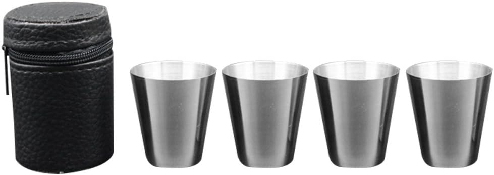 Amazon Amaa カップ ステンレス 登山 30ml 4セット アウトドア 携帯便利 Chenrui マグ シェラカップ