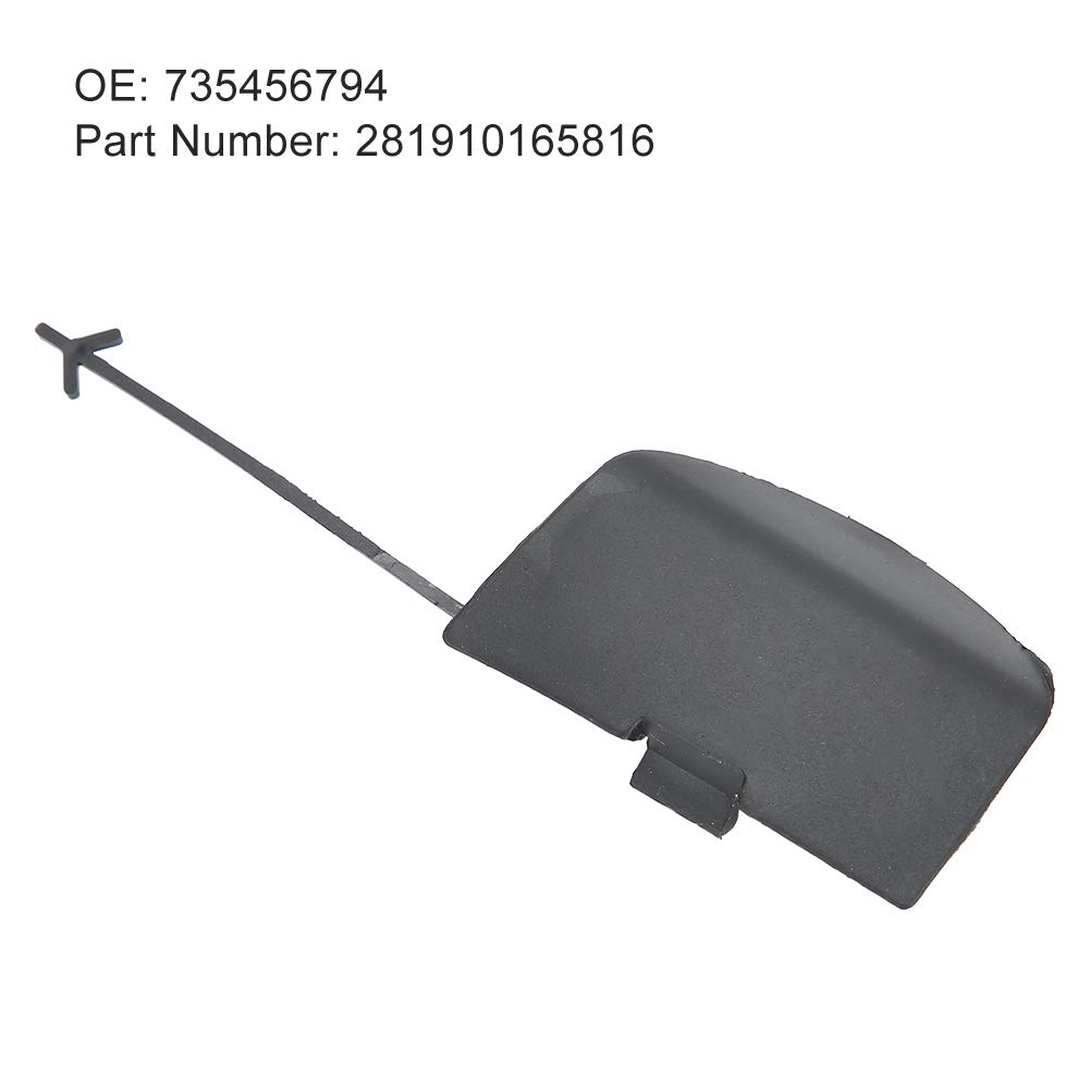 Couvercle de crochet de remorquage véhicule avant de voiture pare-chocs crochet de remorquage capuchon non peint 735456794 281910165816 adapté pour 500 07-15, extérieur automobile