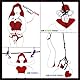 Aorgasms Sex Bondage BDSM Seile Bondage Set - 3x10M 8MM Baumwollseil Shibari Sex Seil für BDSM Anfänger, Sex Bondage Fesseln Kit Bett SM Sexspielzeug für Frauen Männer und Paare (Schwarz+Rot+Violett)