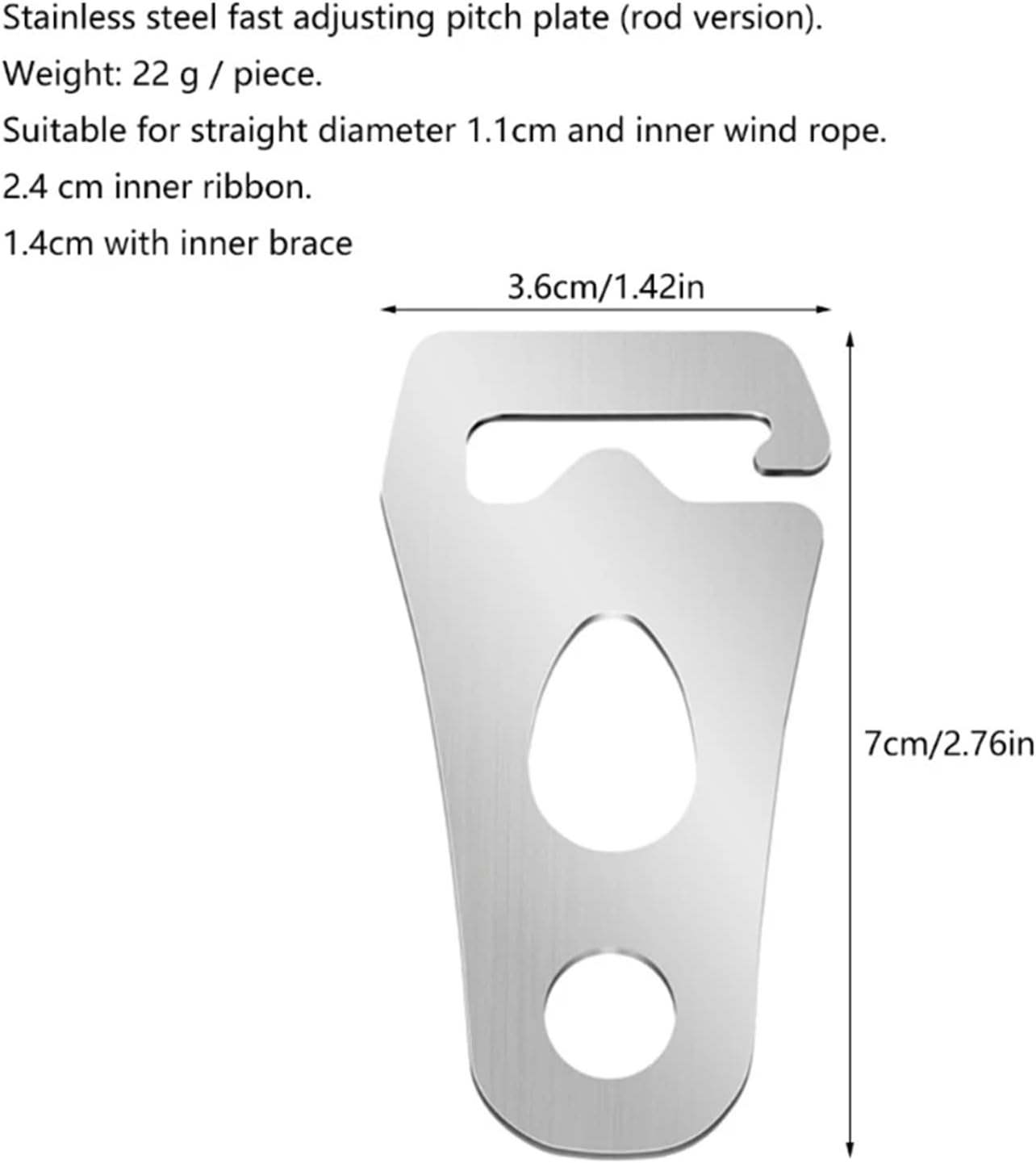 Paracord tensioner 10pcs Tent Adjuster Wind Rope Buckle Camping Tightener Stainless Fasteners Wine