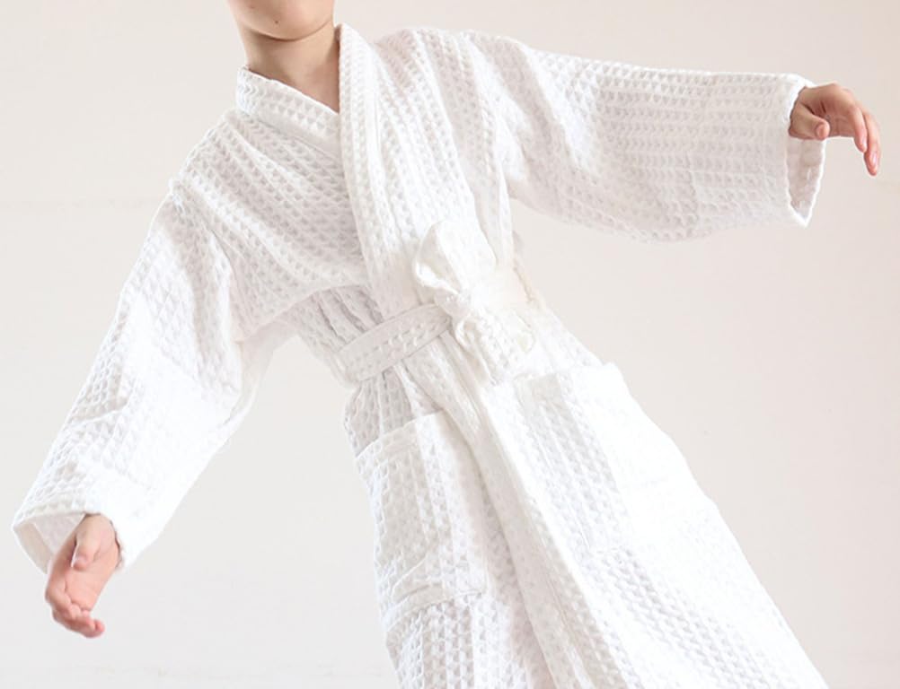 White Without Hood,M, Albornoz NiñO Albornoz NiñA Piscina Pijama Universal Suave,Transpirable,Absorbente Agua,Grueso,Doble Capa,con Capucha de AlgodóN,para NiñOs y NiñAs