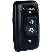 JR Products 12285 Black Single Slide-Out Switch Assembly with Bezel