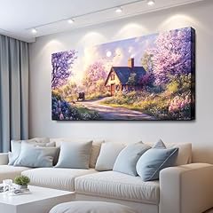 Purple Scenery Painting