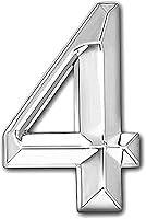 Vista 7 de Números de casa para puertas 3D, números de buzón de 3 pulgadas, números del 0 al 9, autoadhesivos, números de puerta de casa, dirección de calle