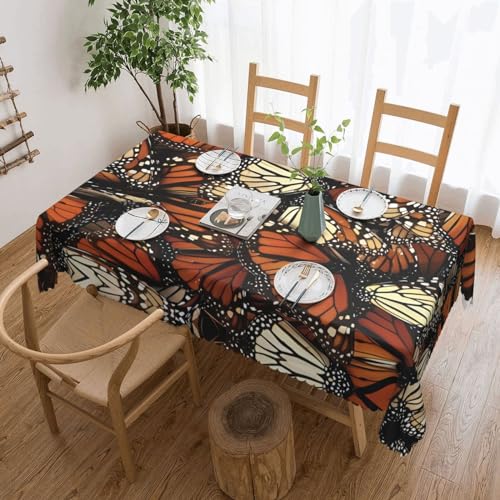Nappe rectangulaire monarque papillons imperméable 183x137 cm