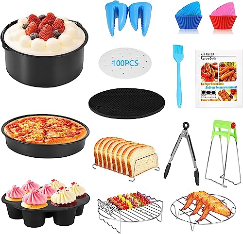 14pcs Air Fryer Accessories Kit with Recipe Cookbook, Air Fryer