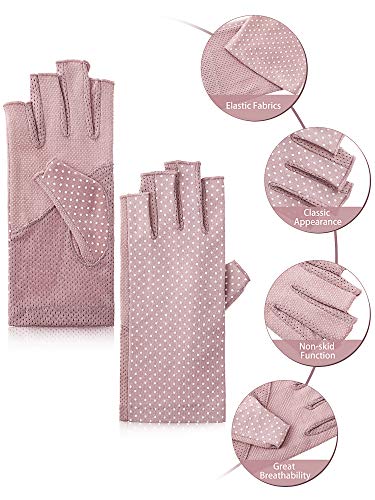 Geyoga GEYOGA-AKKK5567 Sunblock Fingerless Gloves Non-Slip Uv Protection Driving Gloves Summer Outdoor Gloves thumb #2