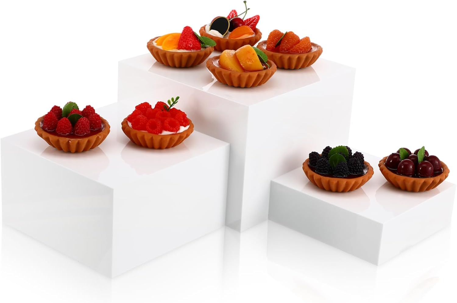 1set Food Risers for Buffet Table Display Versatile Dessert Stands for Catering Events Easy to Assemble Cubic Food Display Holders Modern Design for Parties and Gatherings