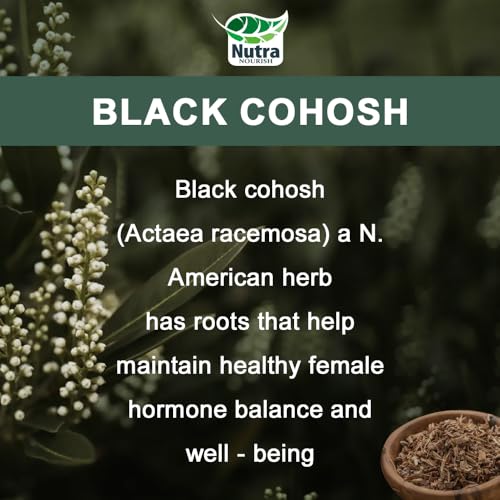 NutraNourish Black Cohosh Capsules,3000mg Strength,Black Cohosh Supplements for Women Menopause Hot Flashes,Non-GMO,60 Vegetarian Capsules — view 5