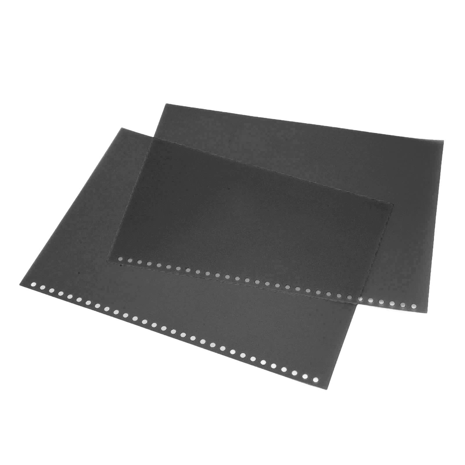 50pcs Feuilles de Protection 30 Trous A4 Flexibles Givrées Translucides Imperméables Couvertures de Reliure Réutilisables pour Rapports Présentations École Bureau PP Plastique (Noire)