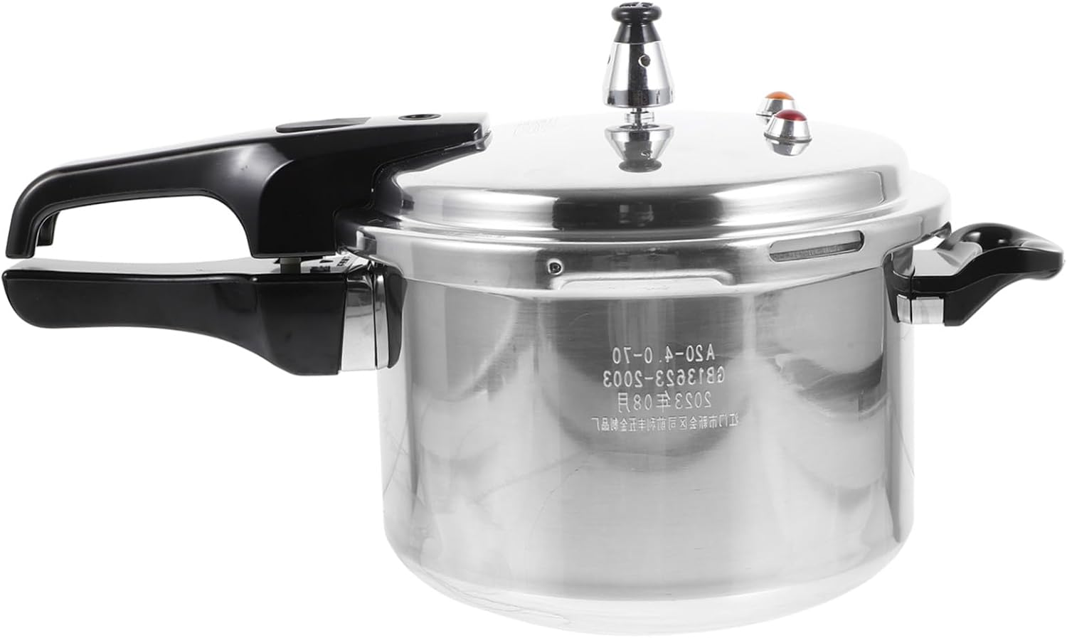 Aluminum Pressure Cooker with Thickened Pot Body Stovetop Pressure Pot Compatible with Gas Stove and Induction Cooker Fast Cooking for Steaming Braising Stewing and Soup Making