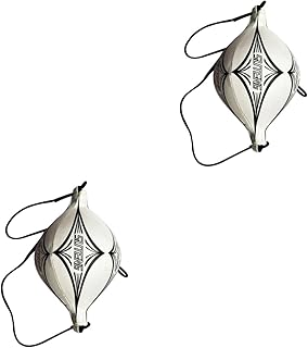 Toddmomy 2 Peças Sacos De Areia Pendurados Boxe Saco De Areia De Perfuração De Ponta Dupla Saco De Boxe Reflexivo De Couro Portátil Saco De Boxe De Ponta Dupla Âncora Saco De Boxe Esportes