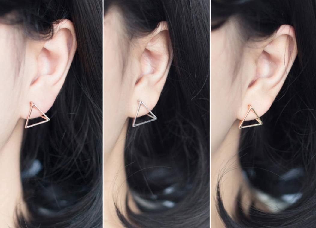 Helen de Lete Simple Geometric Triangle S925 Sterling Silver Earrings