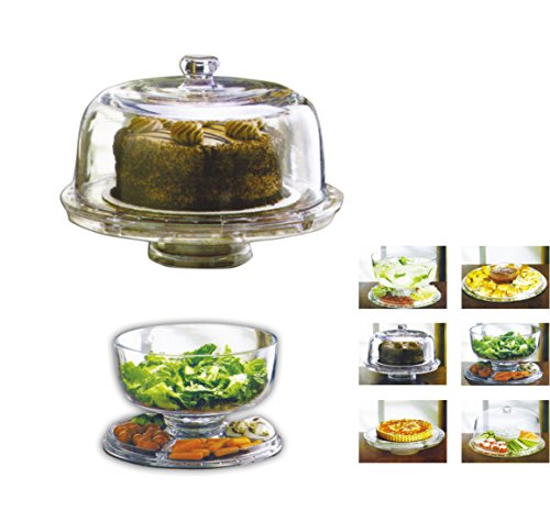 Estilo Multifunctional Cake and Serving Stand, Clear