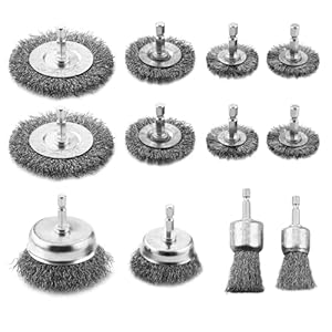 Lcxcxy BB-zuanshua Drahtbürsten Set 12-teilig
