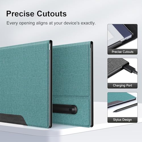 OLAIKE Book Folio Case for Remarkable 2 Paper Tablet 10.3" 2020 Released, Premuin Fabric Smart Cover with Pen Pocket - Image 4