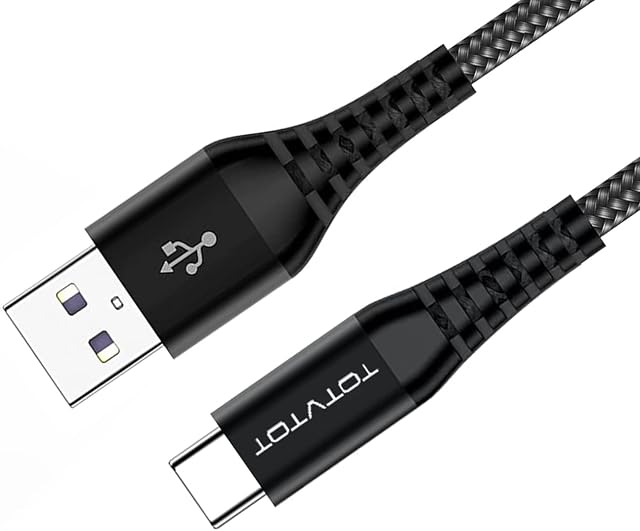 USB C Cable, 3.1A 2M Type C Charger Cable 2M Fast Charging Cable Lead Braided Charger Cable for Samsung Galaxy S10 S9 S8 S32 A40 A41 A50 A51 A70 A20e S20 S21 S22 Huawei P30 P20,Sony Xperia, LG