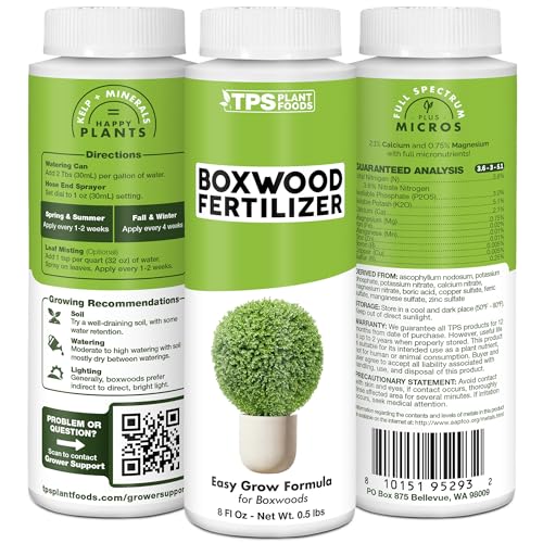 Boxwood Fertilizer – Liquid Plant Food for Dense Growth, Rich Green Foliage, & Stronger Roots, 32 oz by TPS NUTRIENTS - Used condition - Image 5