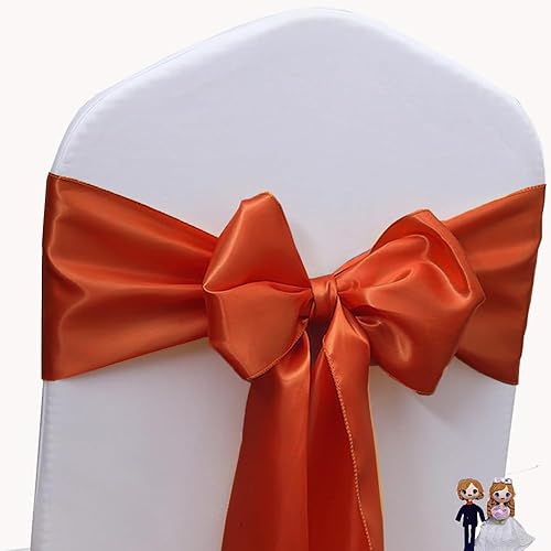 Vista 66 de Paquete de 50 bandas de satén para sillas de color azul bebé, lazos para sillas de boda, revelación de género, baby shower, fiesta, decoración