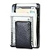AOCOAKW Money Clip Wallets for Men Gifts, Front Pocket Crad Holder Slim Leather Wallet with Strong Magnetic RFID Blocking (Black)