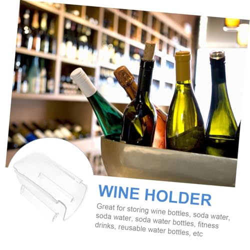 Soporte para botellas de vino acrílico transparente miniatura 4