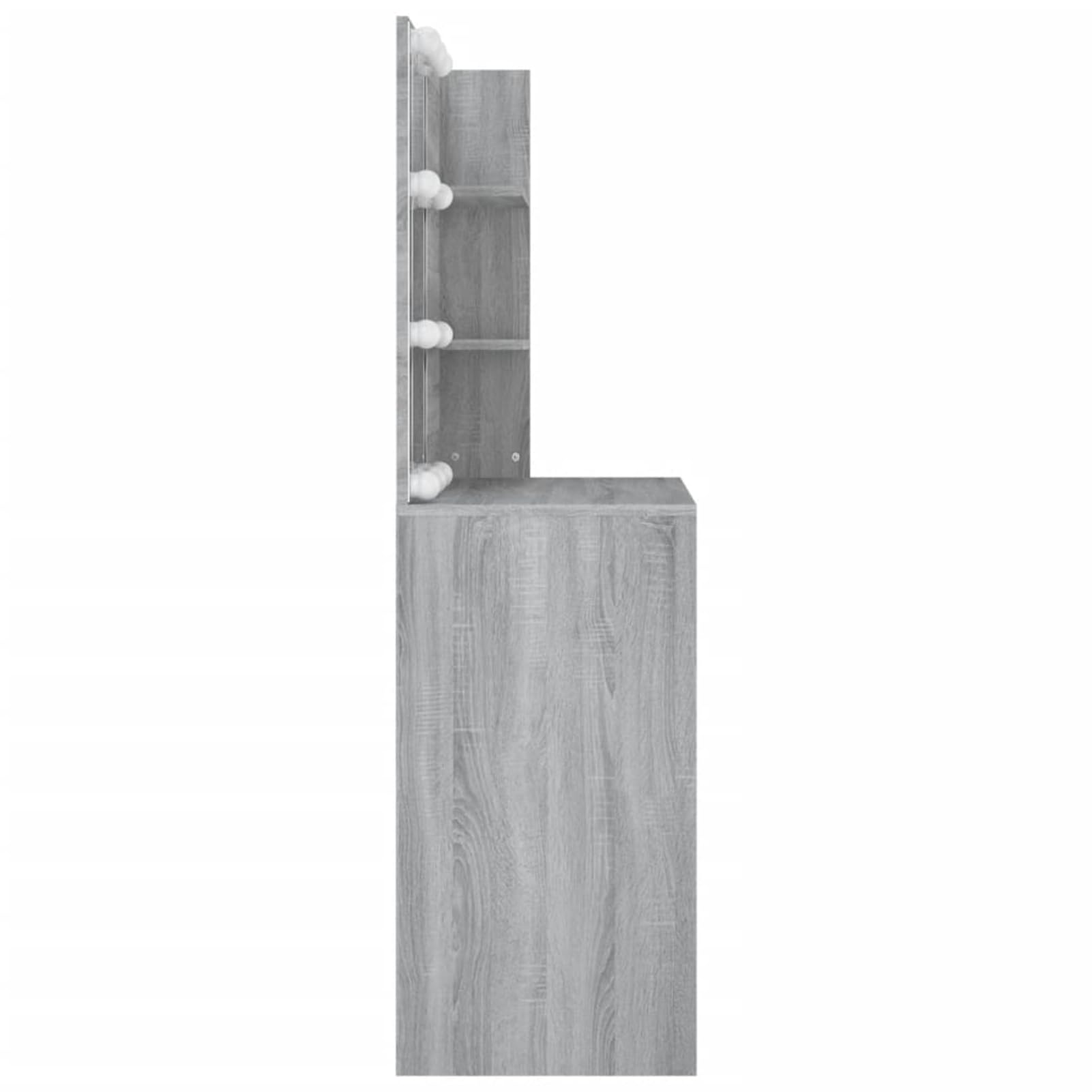 Gecheer Sonoma - Tavolo da toeletta a LED, 74,5 x 40 x 141 cm, per gli appassionati di bellezza