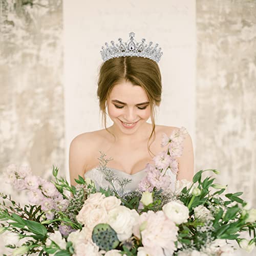 Birthday Tiaras And Crowns For Women Princess Girls Fashion Headband Bridal Wedding Prom Queen Pageant Hair Decor Crystal Accessories Halloween Costume Christmas Party Mother's Day Valentines Gifts Silver 6 Pack #TOP1