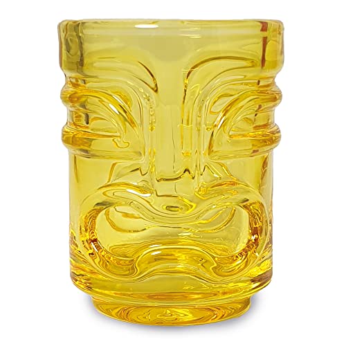 Bar Bespoke Coloured Tiki Shot Glasses 4 Pack, Mixed, H 60mm x W 45mm x L 45mm - Image 4